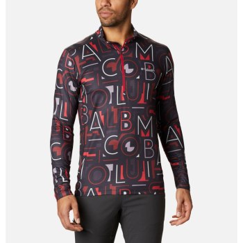 Columbia Muške Majice S Kapuljačom - Winter Power Half Zip Crne Visebojne | QMLC-14270